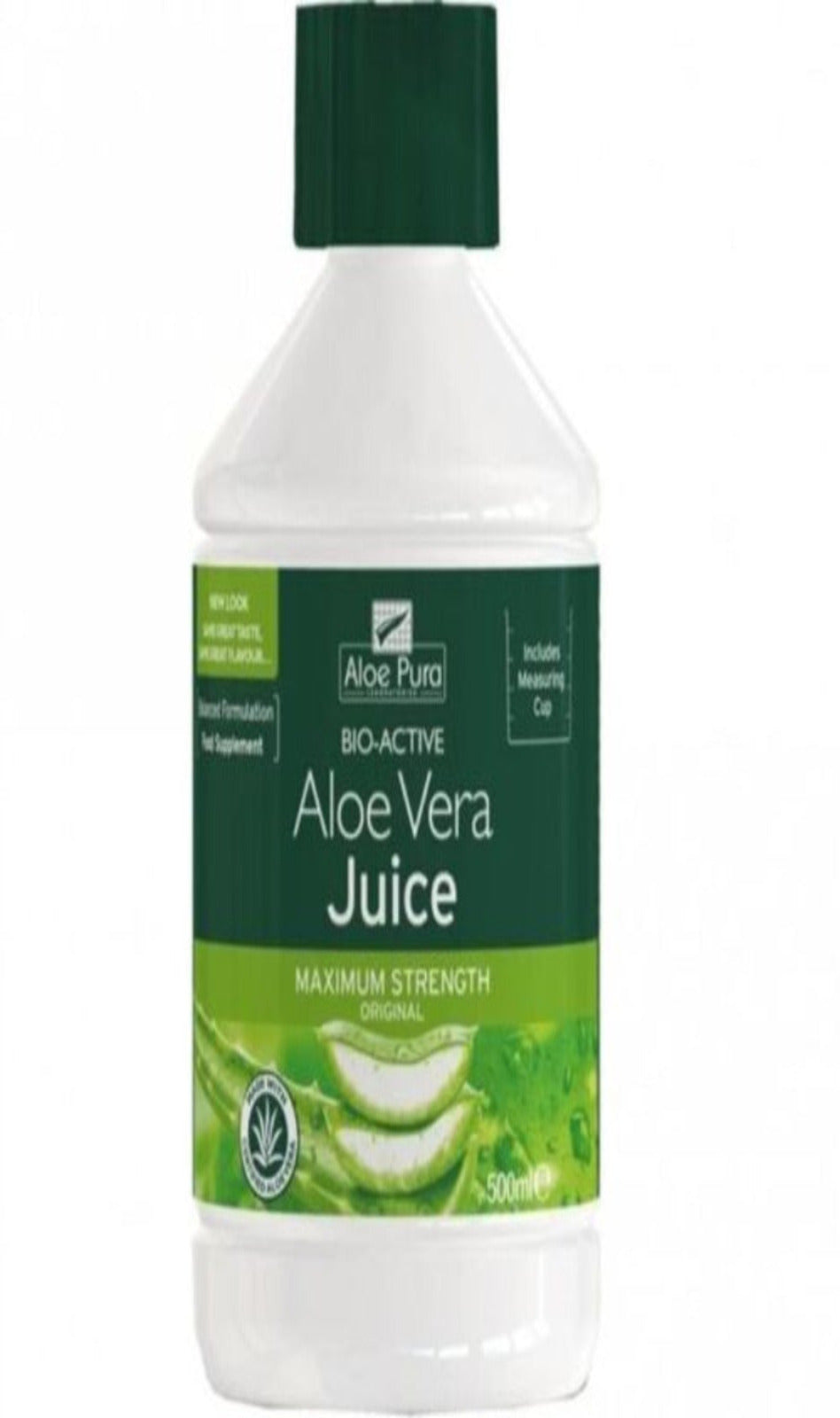 Aloe Pura Aloe Vera Juice Maximum strength 500ml (BBE 16/02/2024)