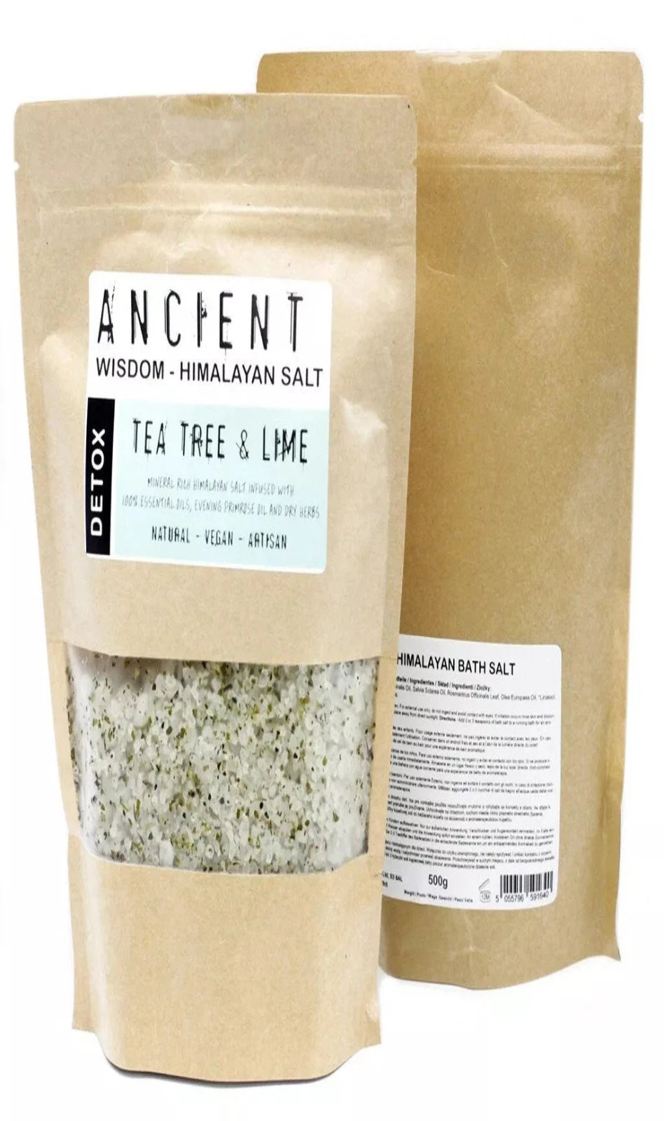 Himalayan Bath Salts Detox Blend with Tea Tree & Lime 500g