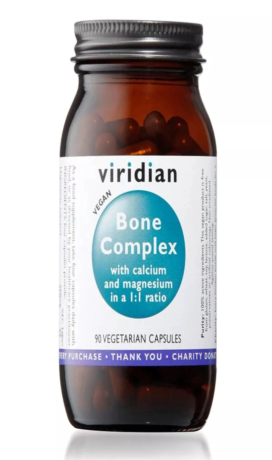 Viridian Bone Complex with calcium and Magnesium 90 Vegetarian Cap (BBE 12/24)