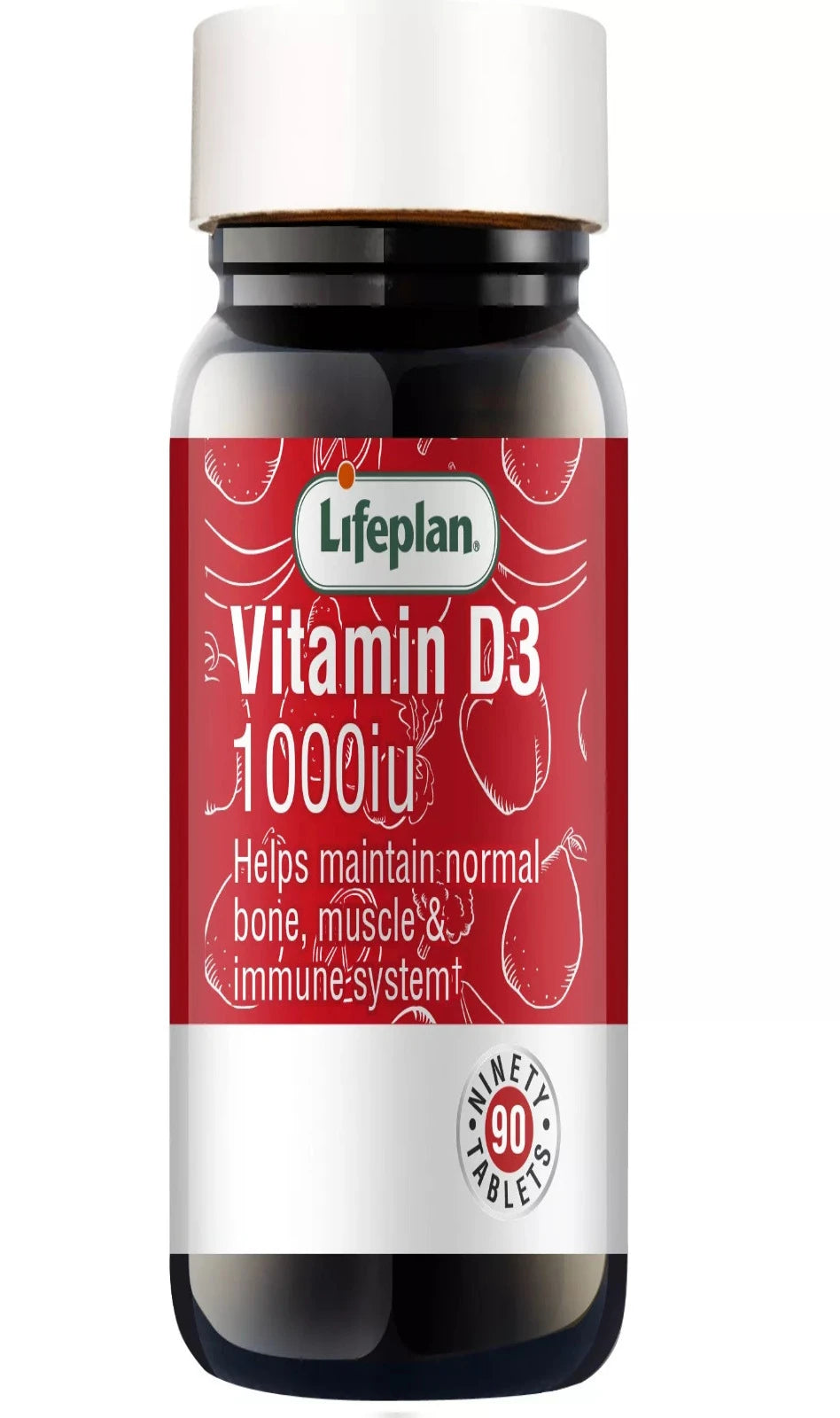 Lifeplan Vitamin D3 1000IU 90 Tablets