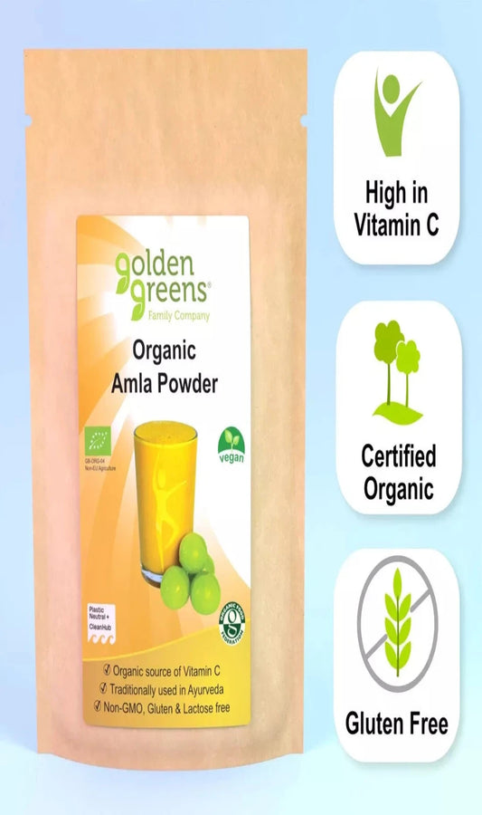 Golden Greens Organic Amla Powder 200g (BBE 05/24)