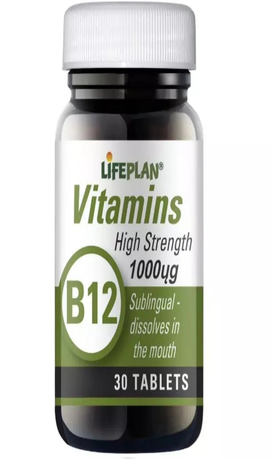 Lifeplan Vitamin B12 1000 mcg 30 Tablets (Sublingual Dissolves In Mouth)