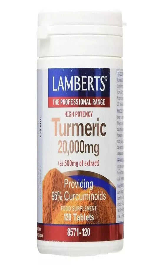 Lamberts Turmeric 20,000mg 120 Tab (BBE 06/26)