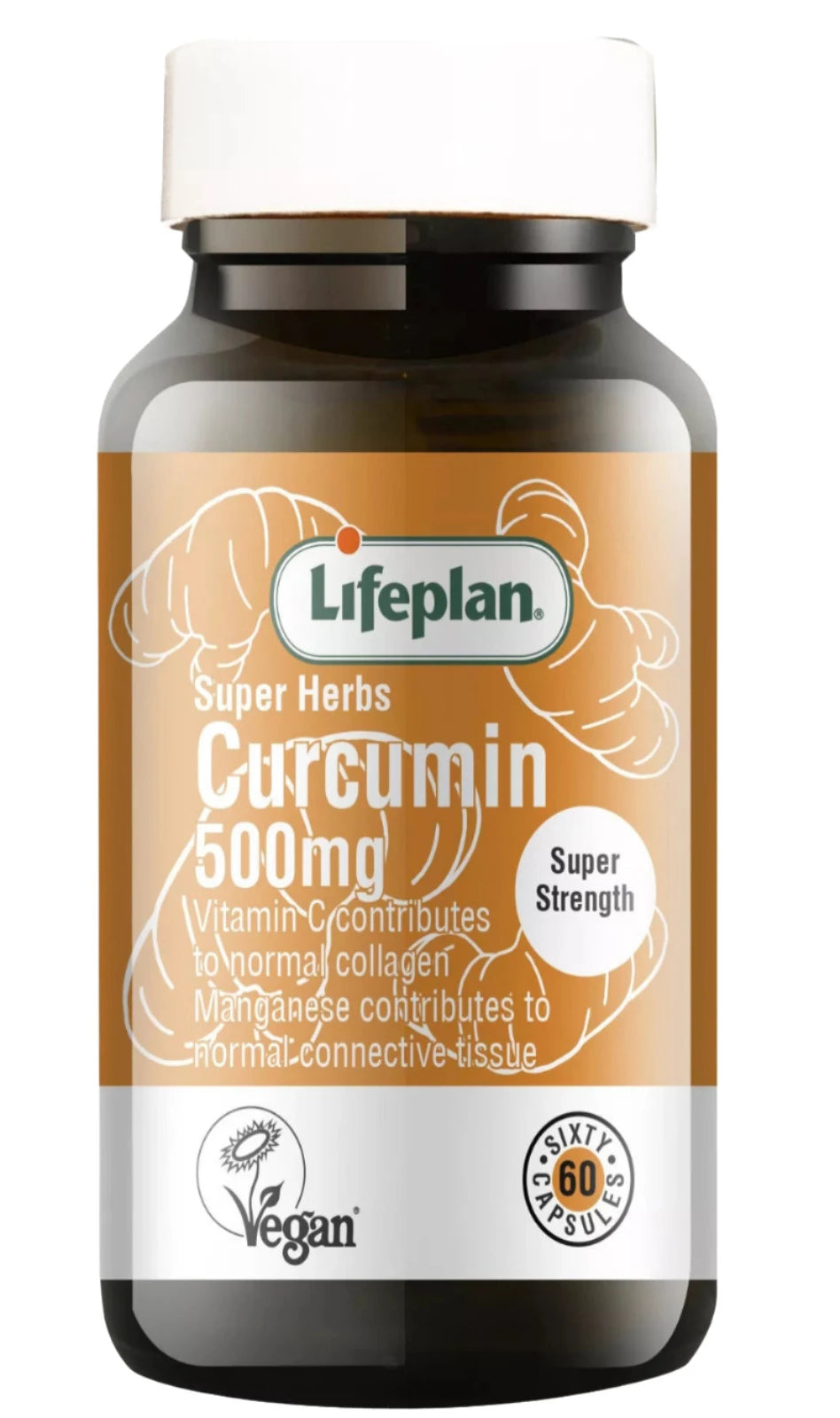 Lifeplan Super Herbs Curcumin Supplement 500mg 60 Capsules