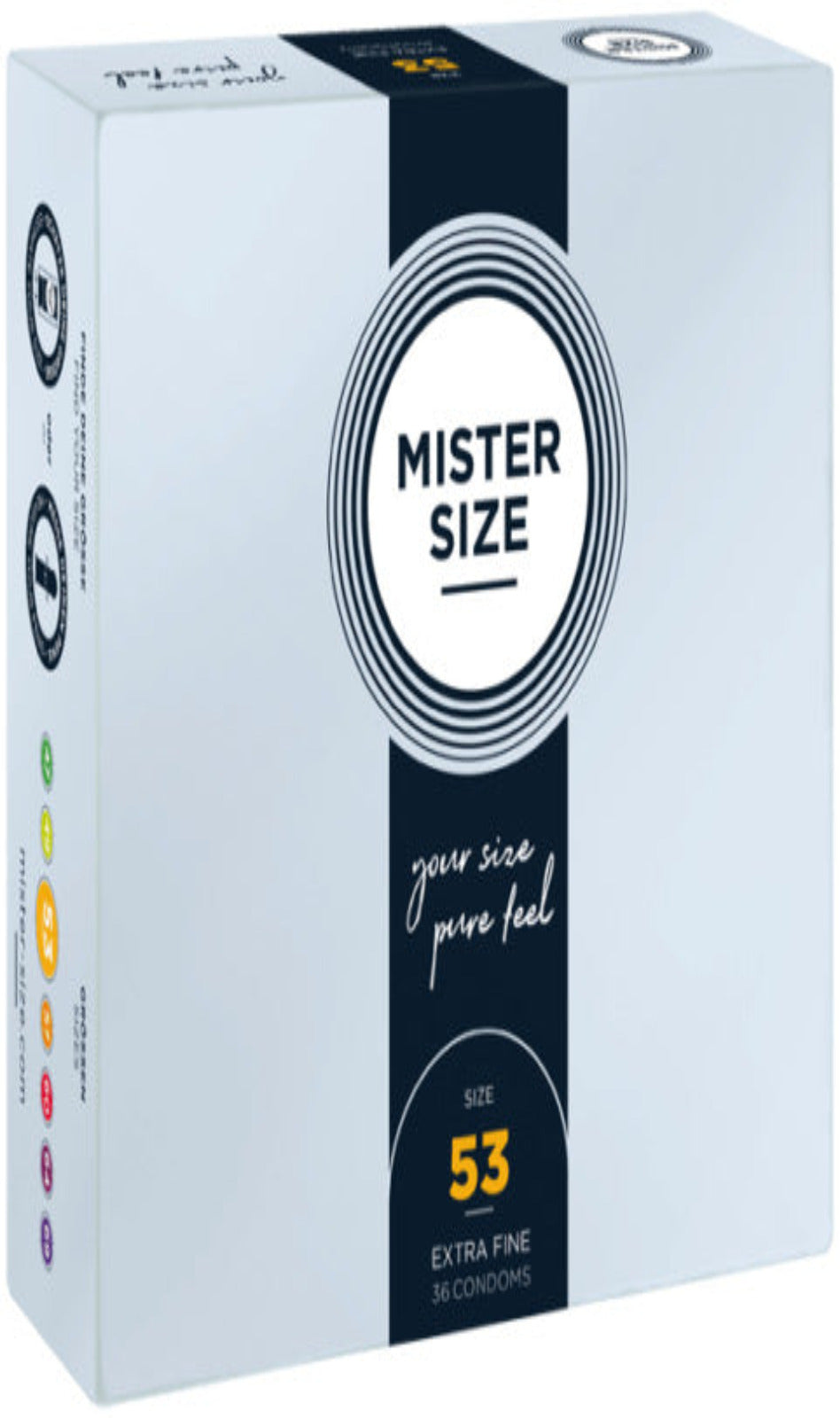 Mister Size 53 Pure Fill 36 Condoms (BBE 05/2026)