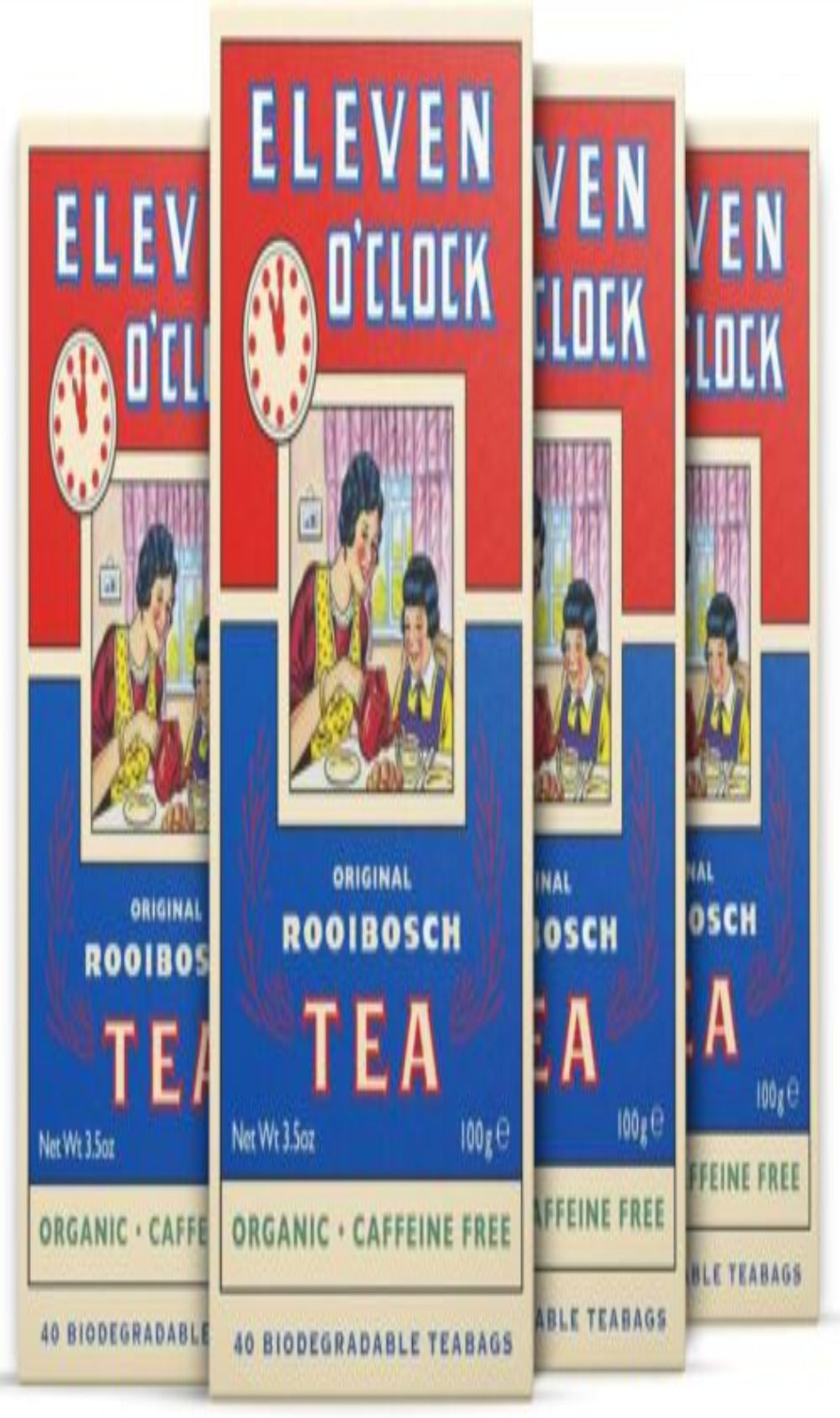 Eleven O'Clock Original Rooibosch Tea (4 x 40 Tea Bags) (BBE 11/25)