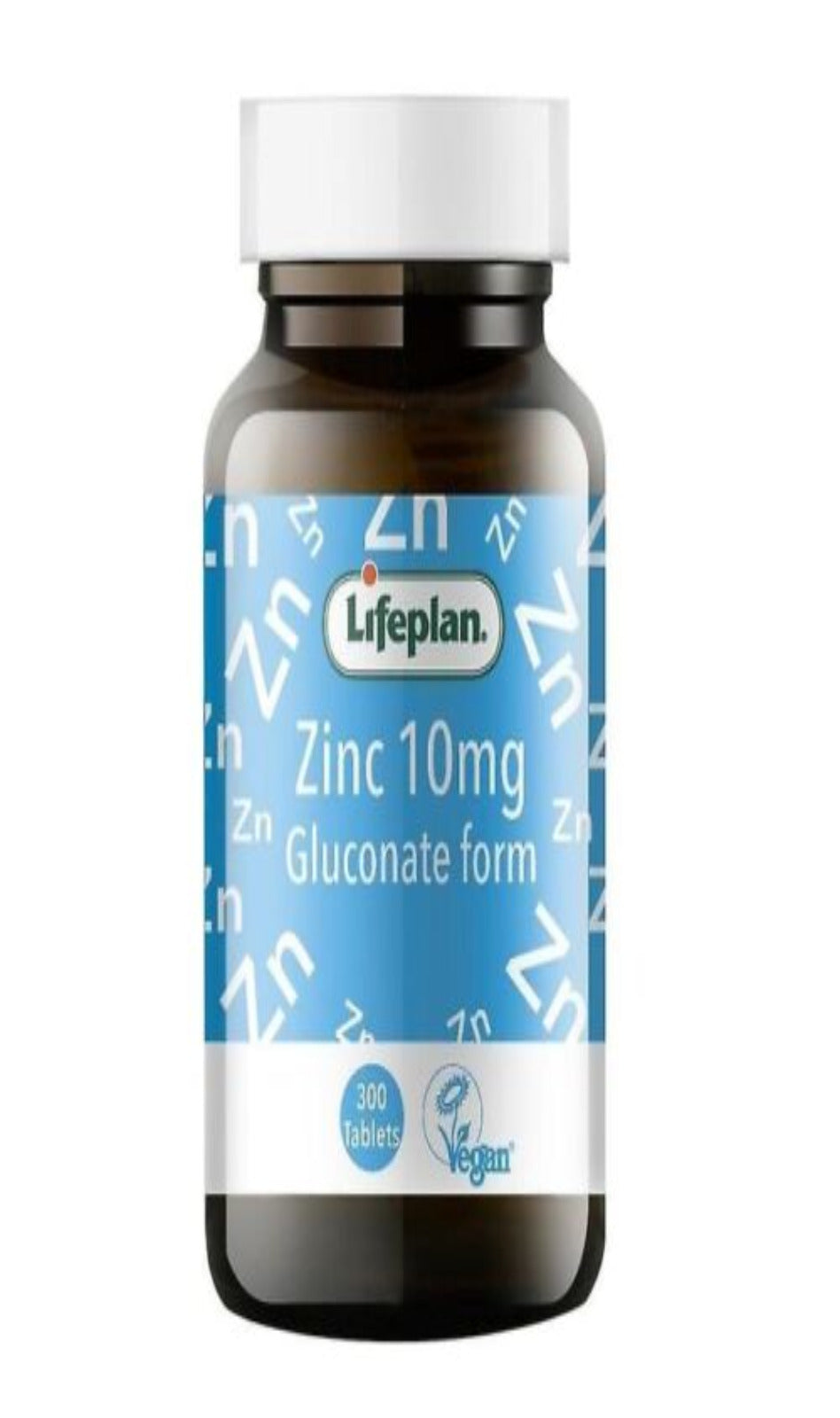 Lifeplan Zinc Gluconate 10mg 300 Tablets (BBE 08/24)