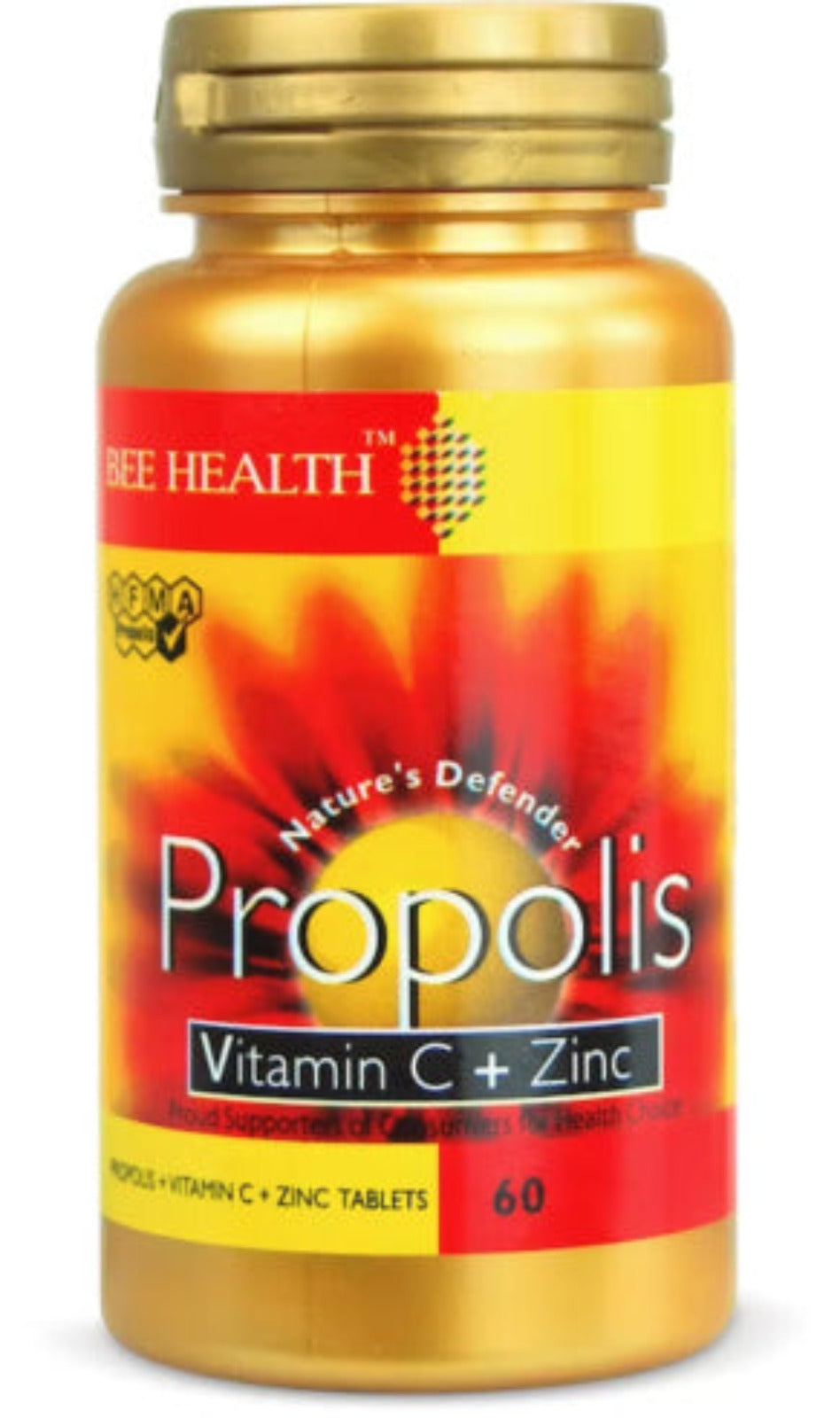 Bee Health Propolis with Vitamin C & Zinc 60Tablets (BBE 01/25)