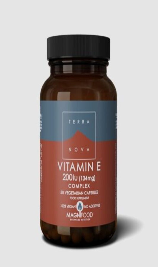 Terra Nova Vitamin E 200iu (134mg) Complex 50 Vege Cap (10/24)