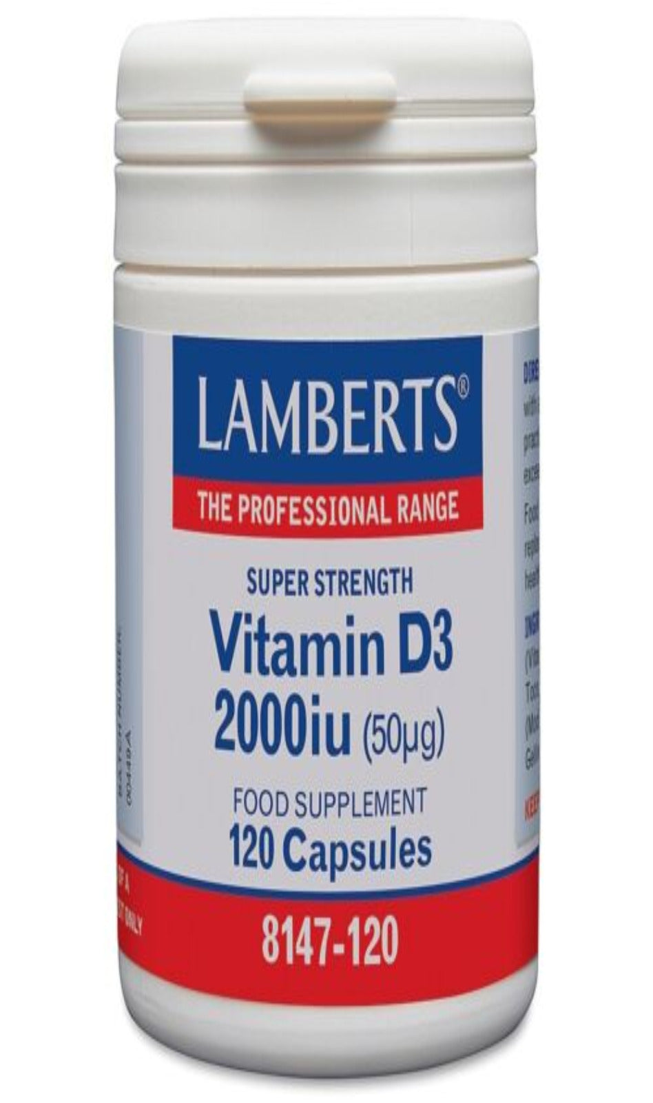 Lamberts Vitamin D3 2000iu 120 Cap (BBE 04/24)