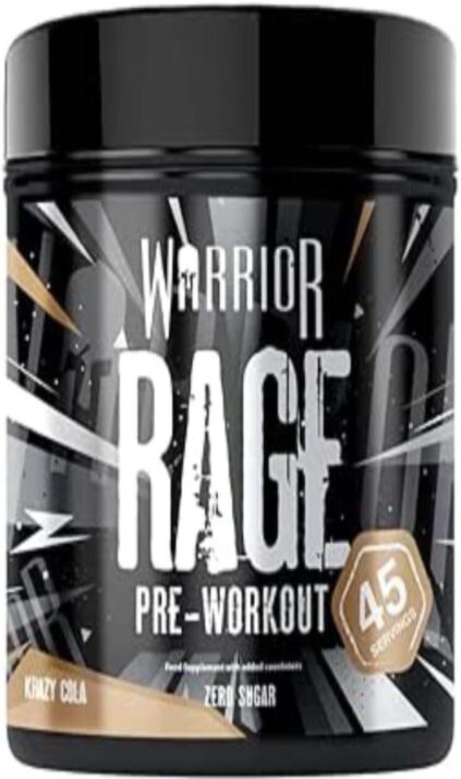 Warrior Rage Pre Workout Powder 392g -KRAZY COLA 45 Serving (BBE 07/24)