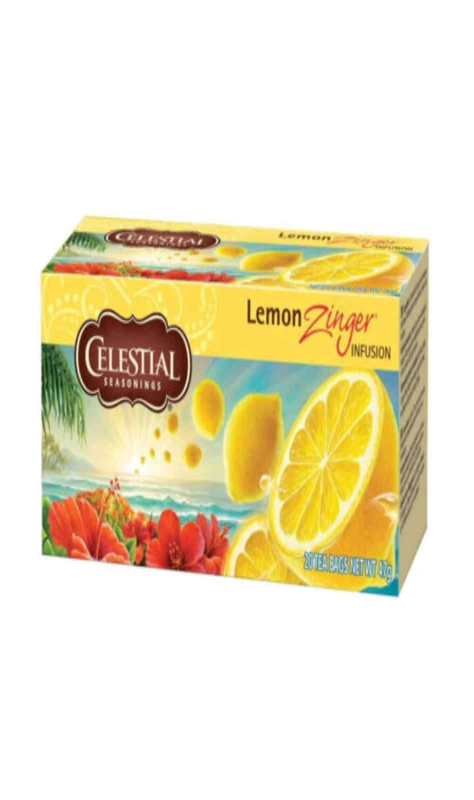 Celestial Seasonings Lemon Zinger (Pack of 4) 20 Tea Bags (BBE 06/24)