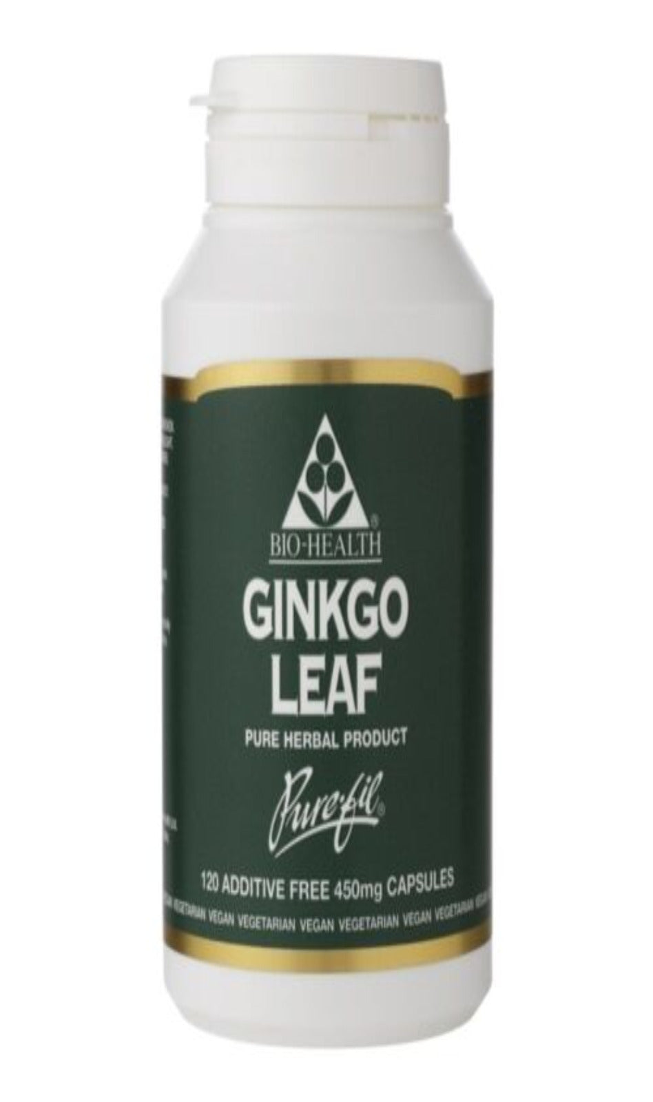 Bio Health Ginkgo Biloba Leaf 450mg 120 Vegicaps