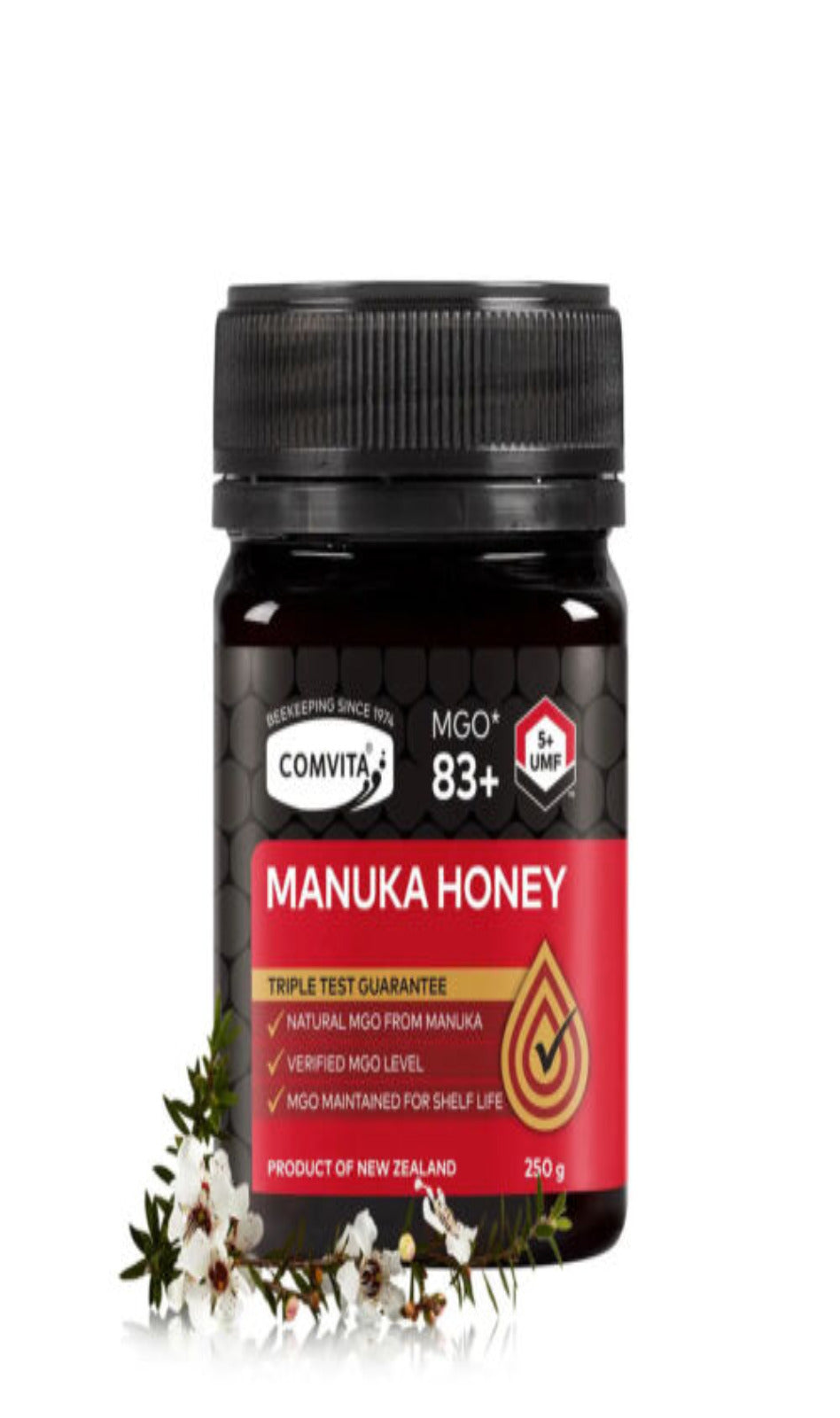 Manuka Honey MGO 83+ (UMF™5+) 250gm (BBE 07/24)