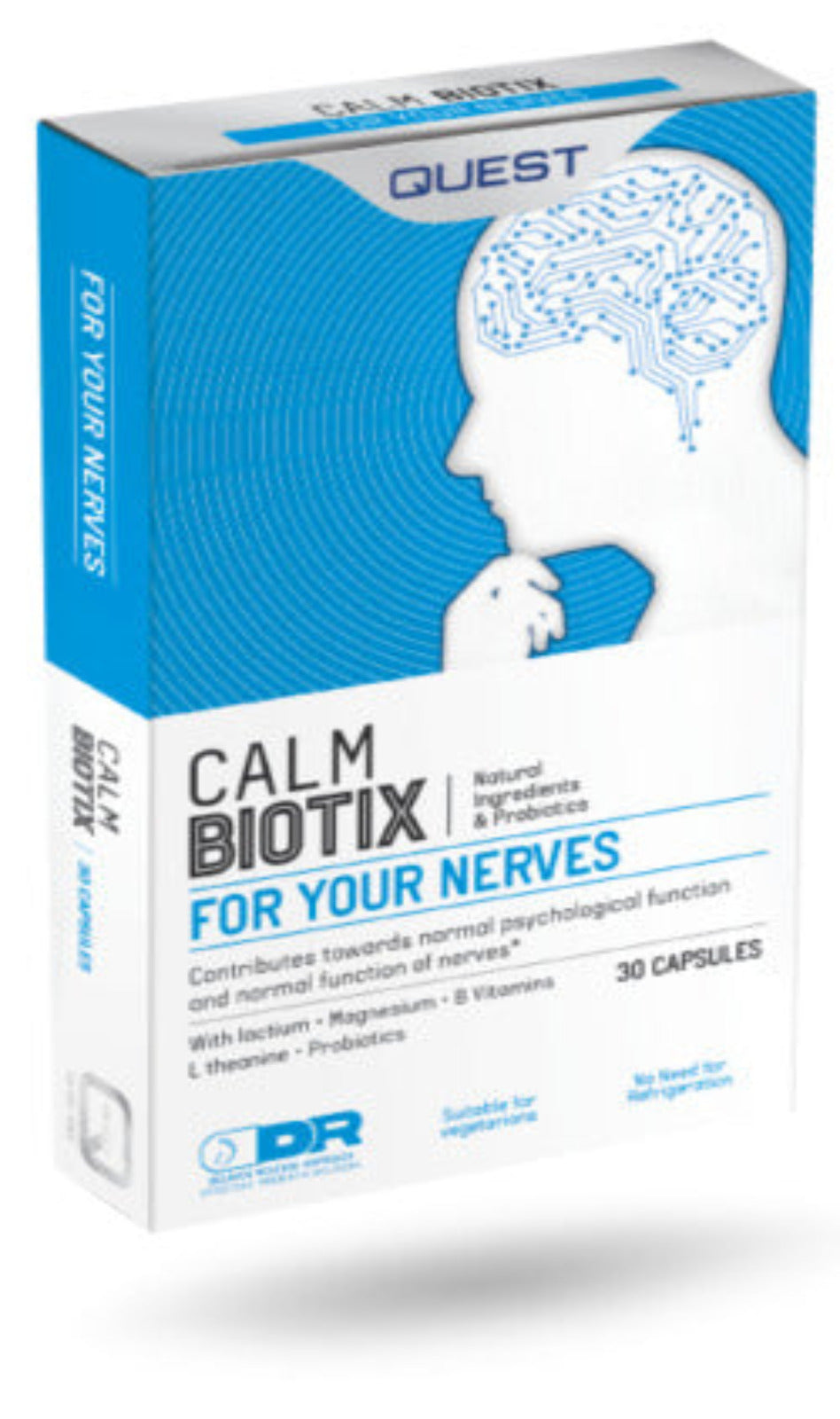 Quest Calm Biotix for Your Nerves 30 Capsules