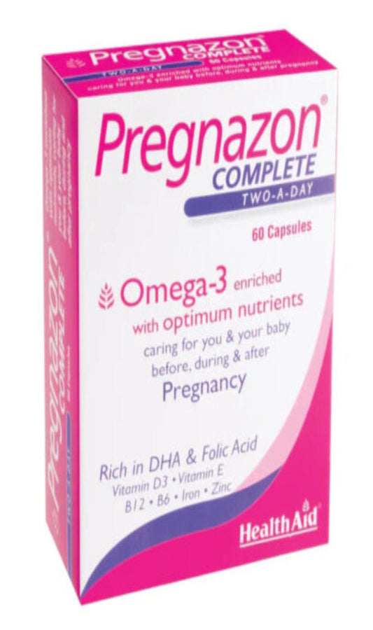 Health Aid Pregnazon Complex Befor,During,After Pregnancy 60 Cap (BBE 07/26)