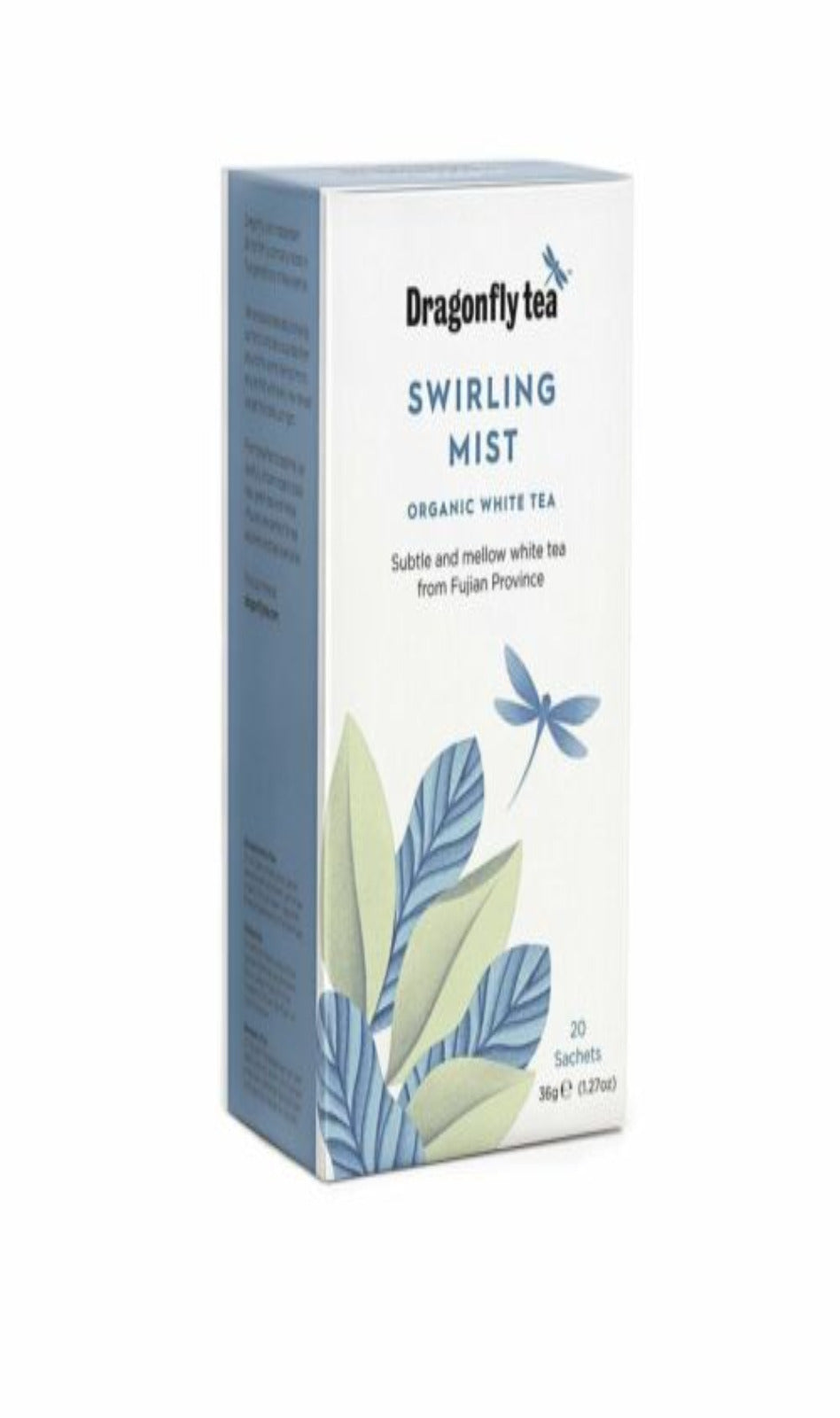 Dragonfly Tea Organic Swirling Mist White Tea - 20 Sachets (BBE11/2024)