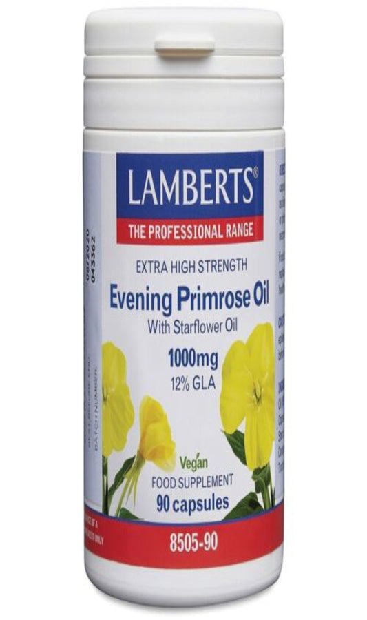 Lamberts Evening Primrose Oil with Starflower Oil 1000mg 90 Cap (BBE 10/25)