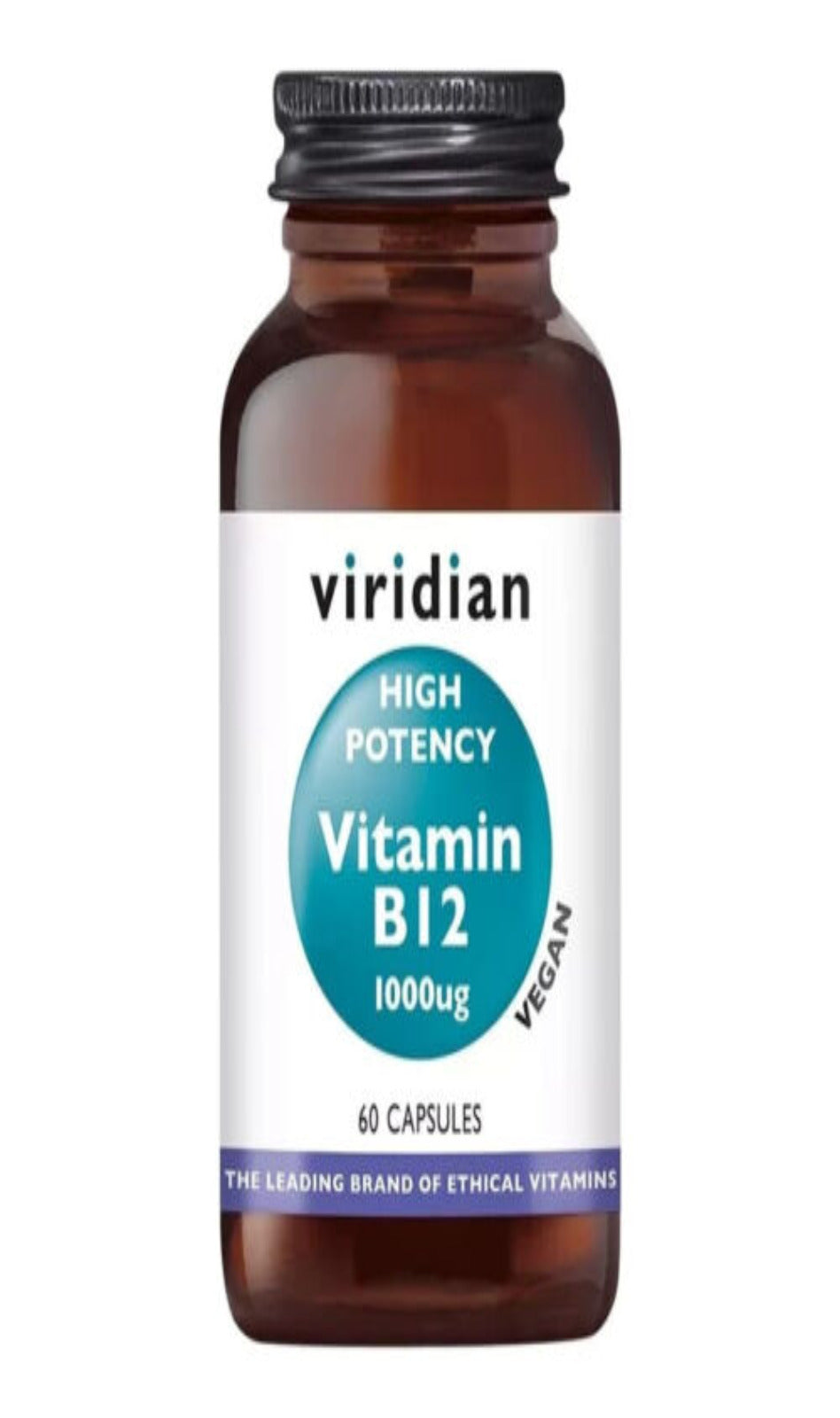 Viridian High Potency Vitamin B12 60 Capsules (BBE 03/26)