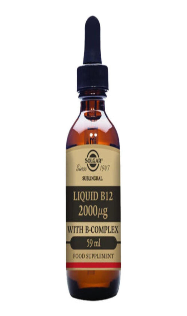 Solgar Liquid B12 2000 mcg with B-Complex - 59 ml (BBE 01/25)