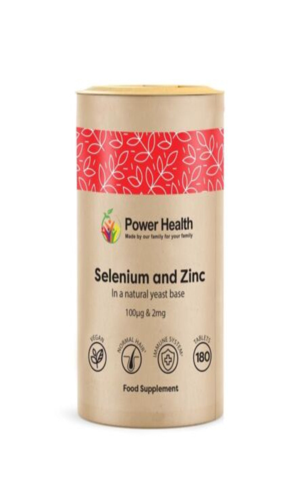 Power Health Selenium and Zinc 100ug & ZINC 2mg 180 Tab (BBE 11/25)