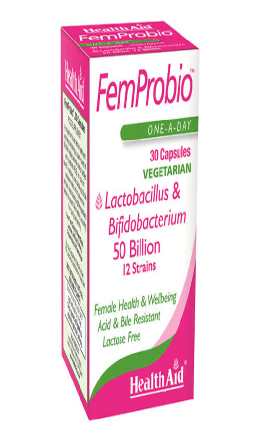 HealthAid FemProbio 30'sVeg. Capsules (BBE 08/23)