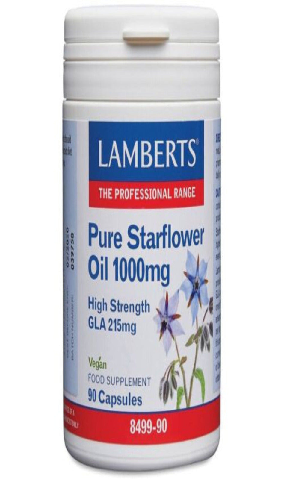 Lamberts Pure Starflower Oil 1000mg High Strength GLA215mg 90 Capsules