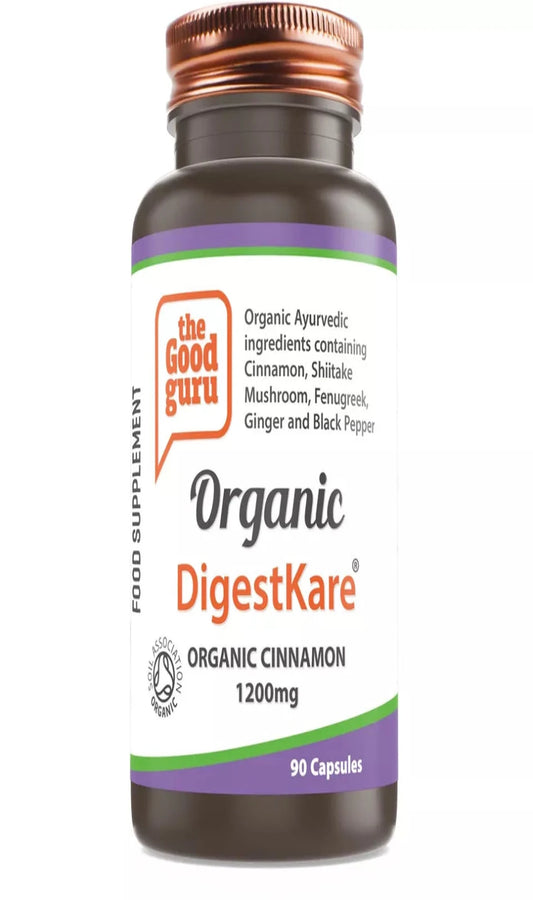 The Good Guru Organic DigestKare 1200mg 90Cap (BBE 11/24)