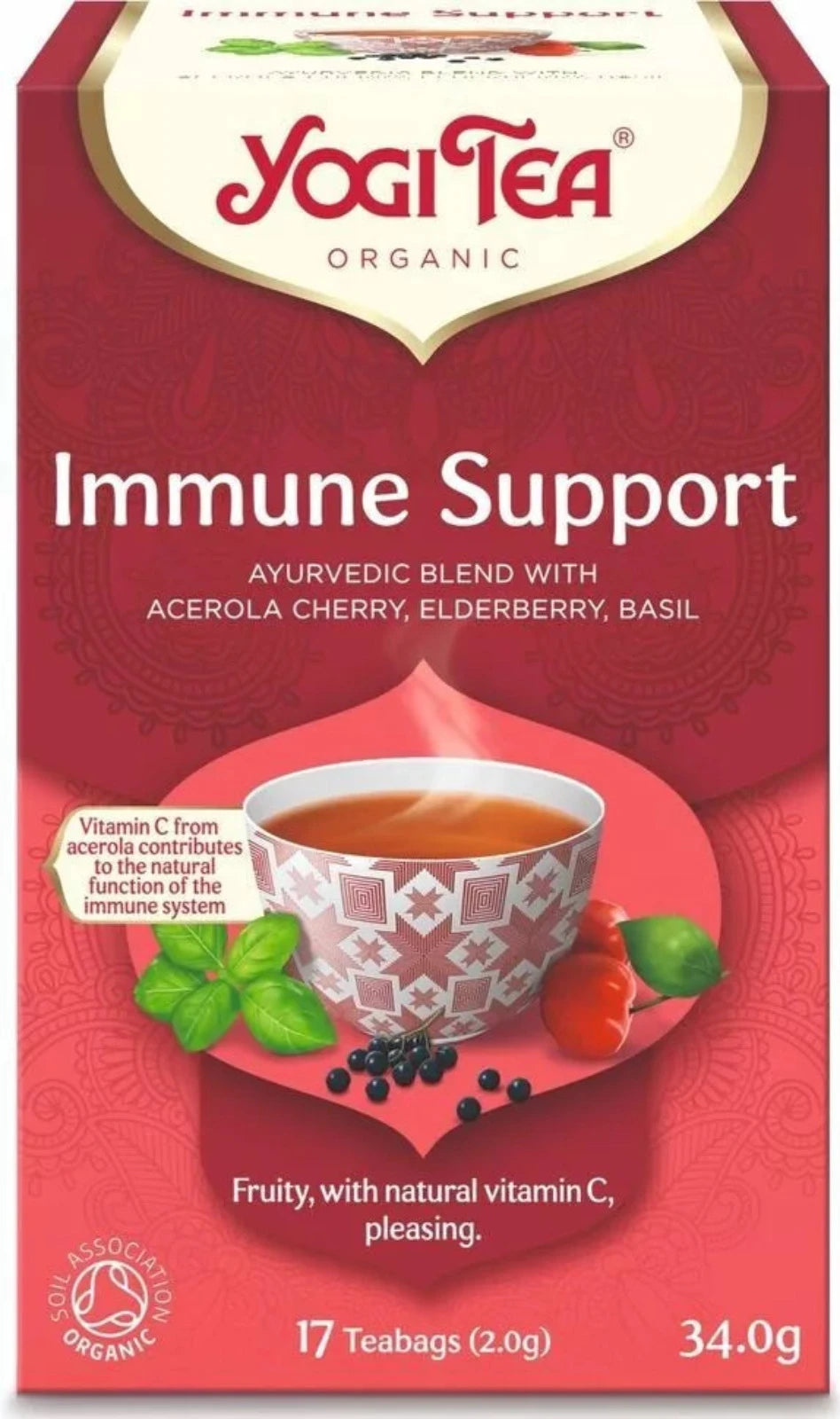 Yogi Tea Organic Immune Support Tea 17 Teabags (Pack of 6) (BBE 06/24)