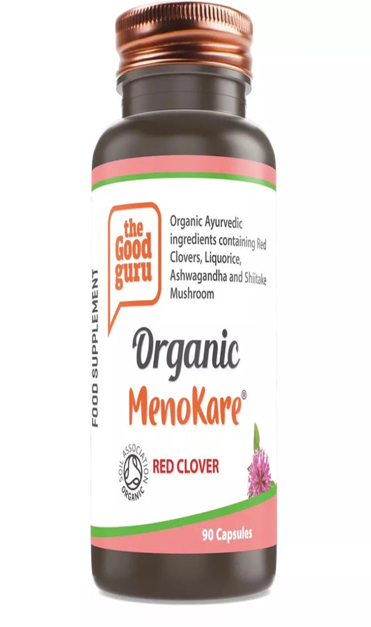 The Good Guru Organic MenoKare Red Clover 90Cap (BBE 06/24)