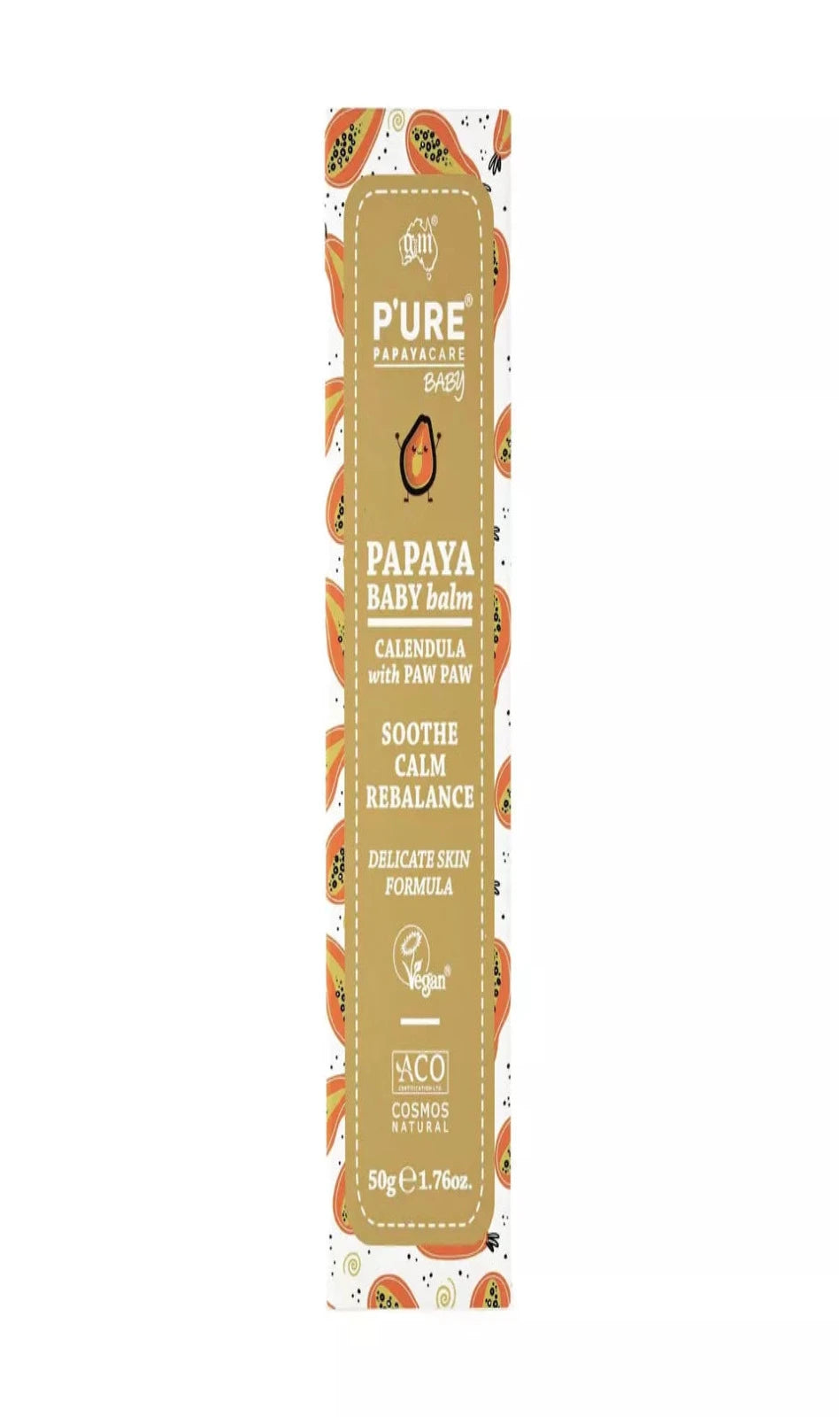 P'ure Papayacare Baby Papaya Baby Balm 50g (BBE 12/24)