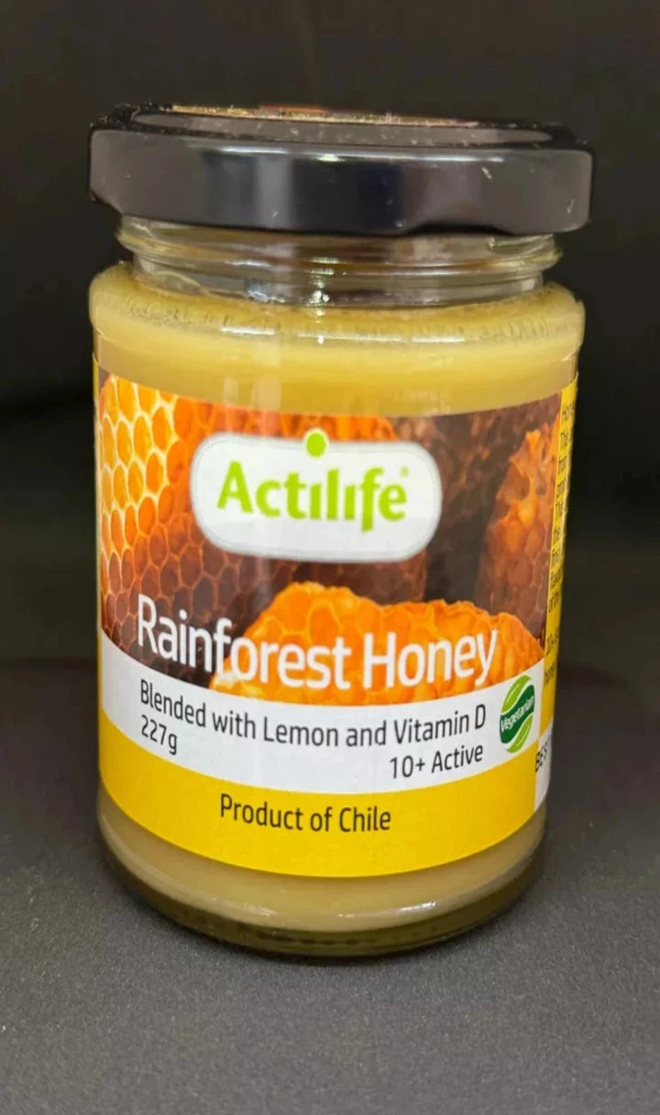 Actilife Rainforest Honey Blended with Lemon and Vitamin D 227g