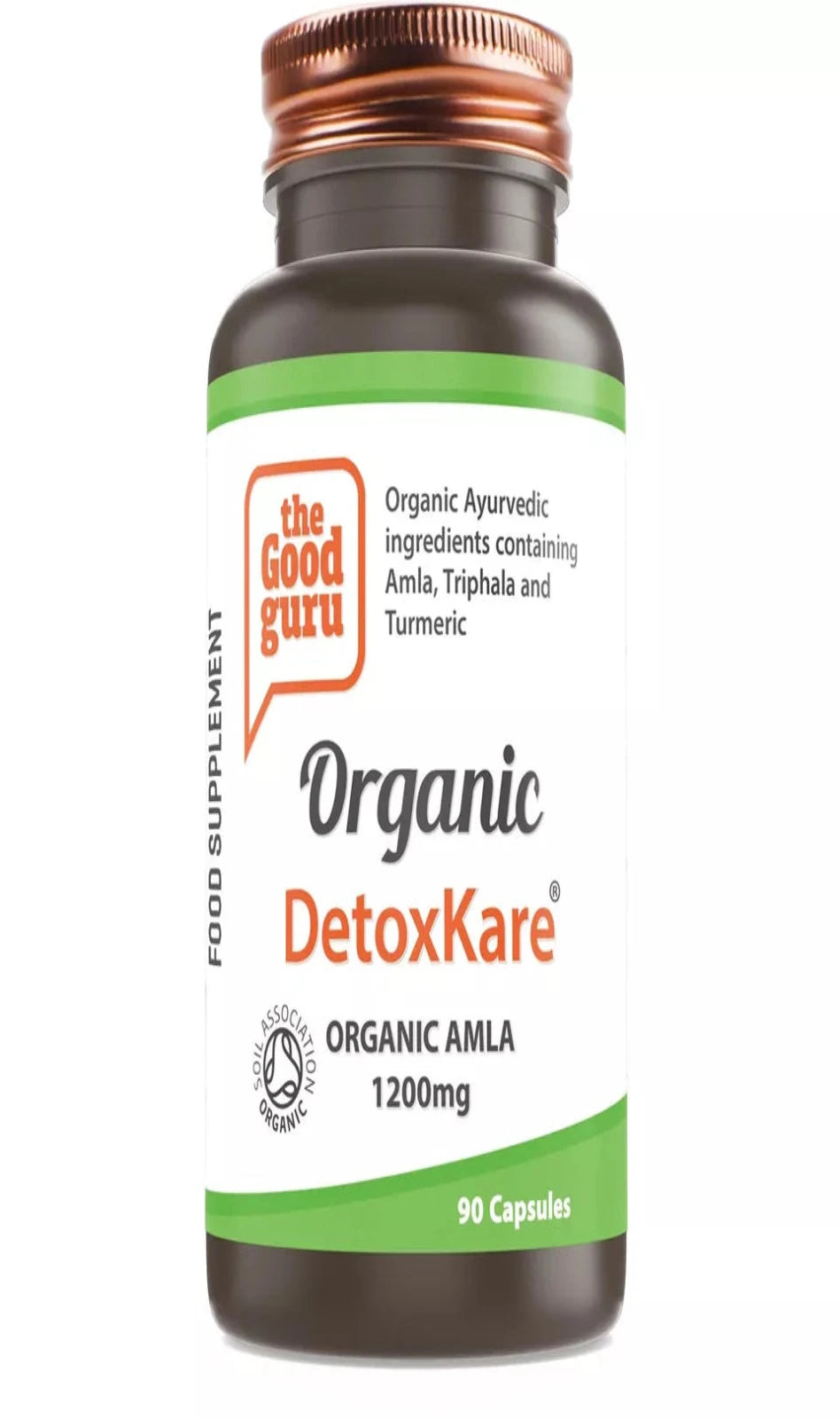 The Good Guru Organic DetoxKare 1200mg 90 Cap (BBE 11/24)