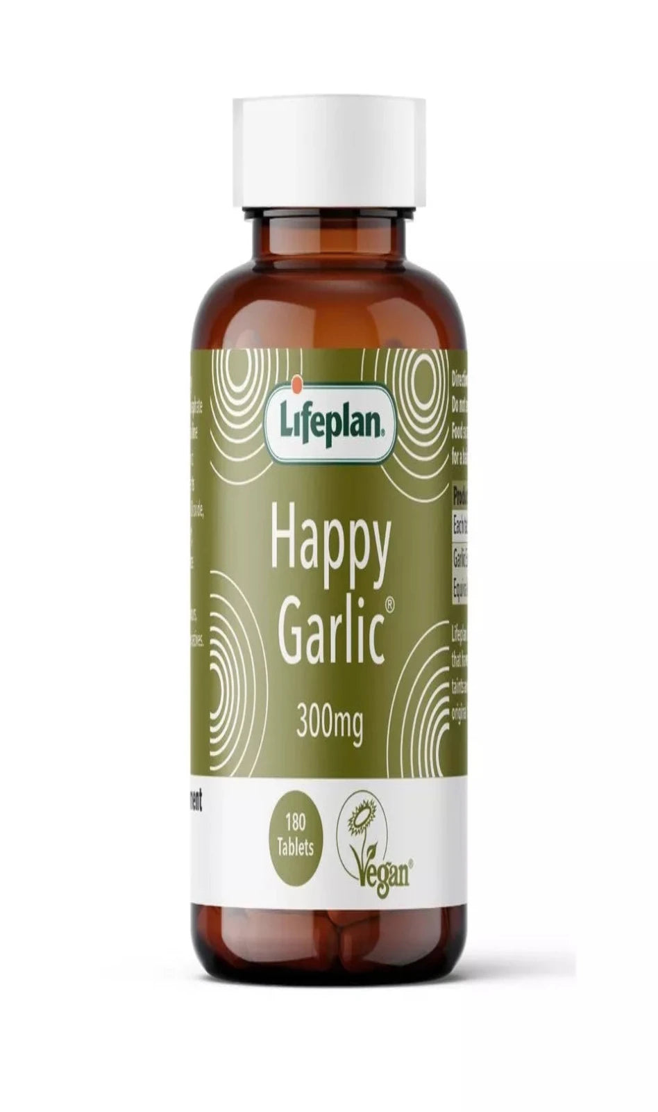 Lifeplan Happy Garlic 300mg 180 Tab (BBE 12/26)