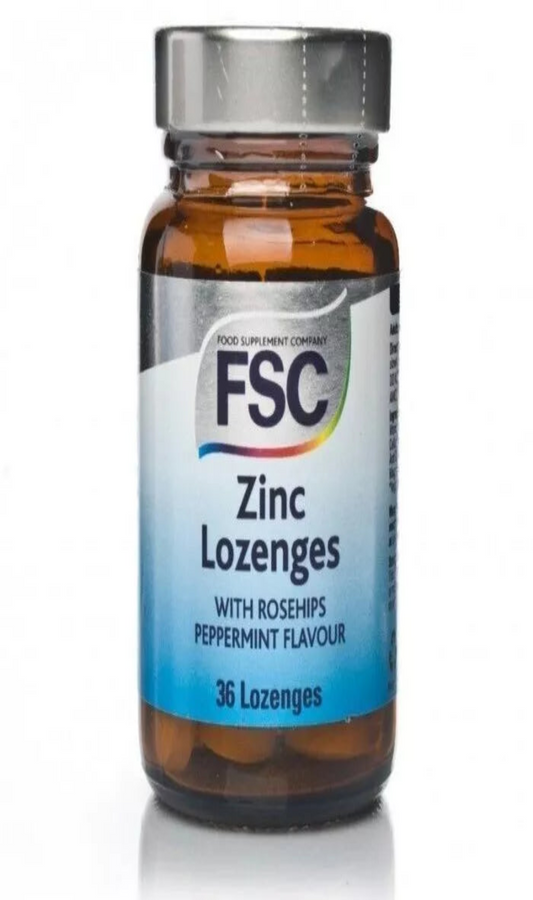 FSC Zinc Vegetarian and vegan Lozenges (36 Lozenges)